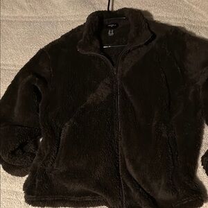 Cozy Brown Fleece Jacket